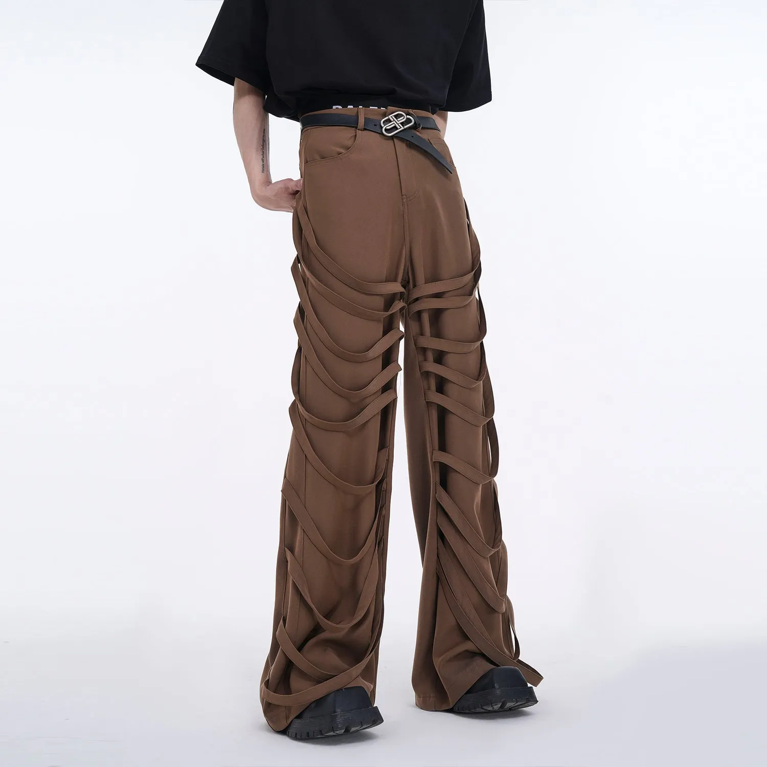 【24s May.】Ribbon Design Casual Pants