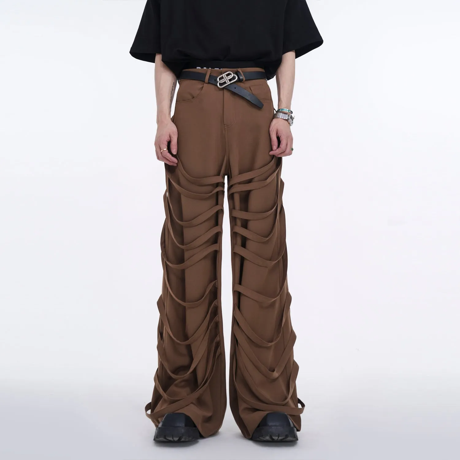 【24s May.】Ribbon Design Casual Pants