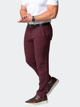 4-Way Stretch Pants Solid Red