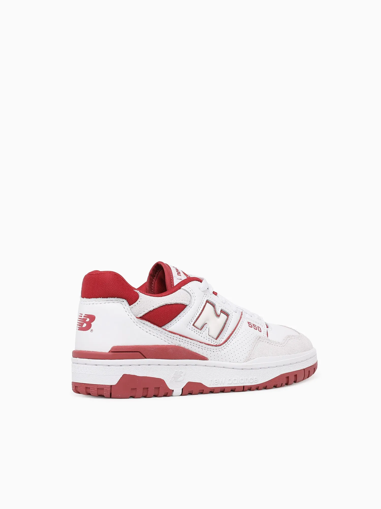 550 White Red leather