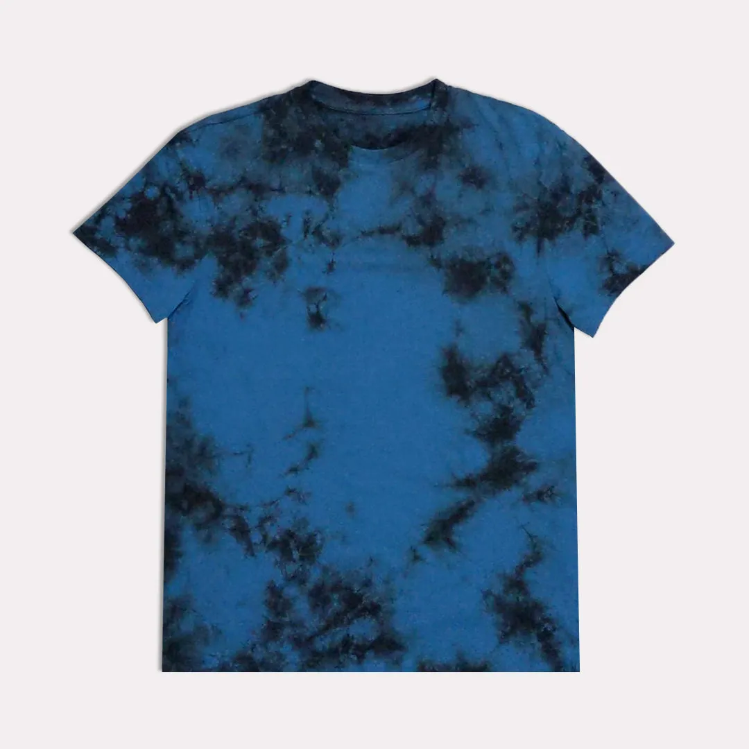 AR - Men 'Blue' Tie-Dye Graphic Short Sleeve T-Shirt AR216