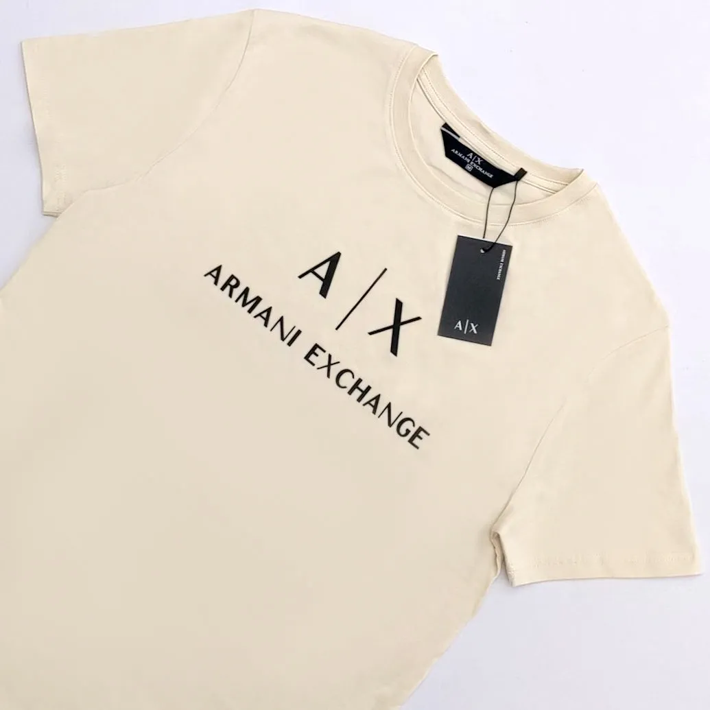 AX - Men 'Off White' Armani Exchange Printed Logo T-Shirt AX774