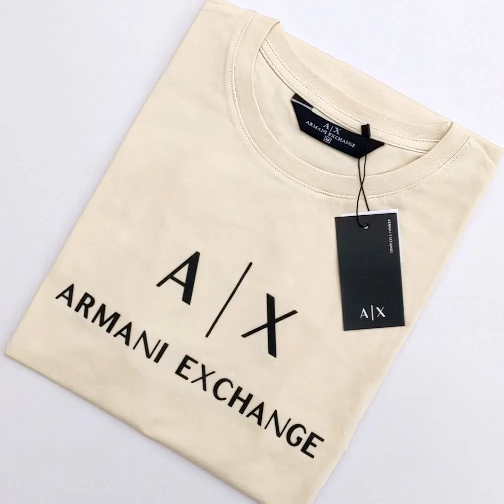 AX - Men 'Off White' Armani Exchange Printed Logo T-Shirt AX774