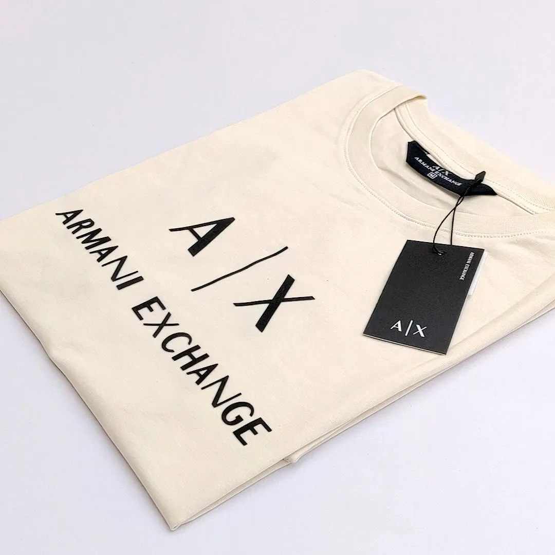 AX - Men 'Off White' Armani Exchange Printed Logo T-Shirt AX774