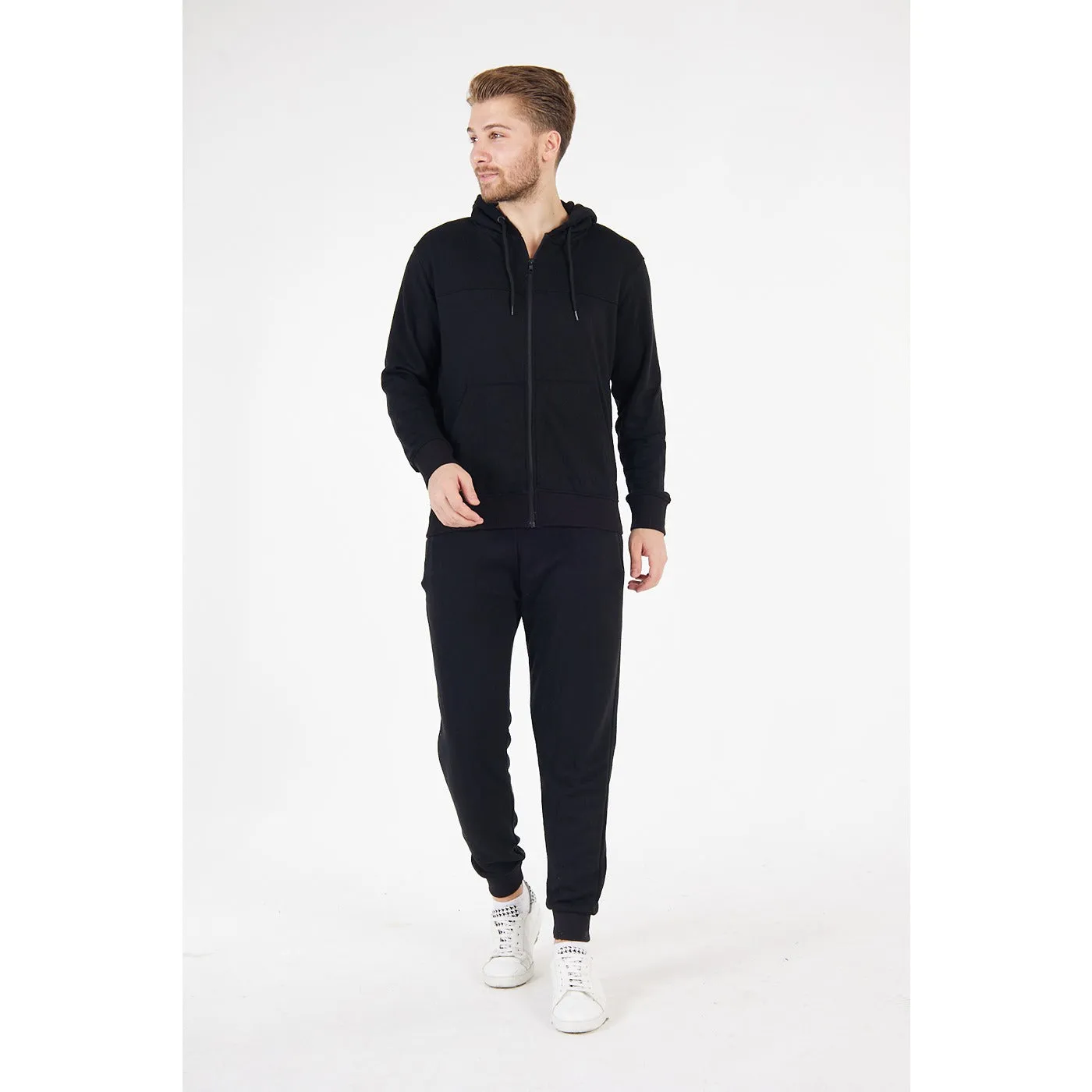 Black Zipper Tracksuit