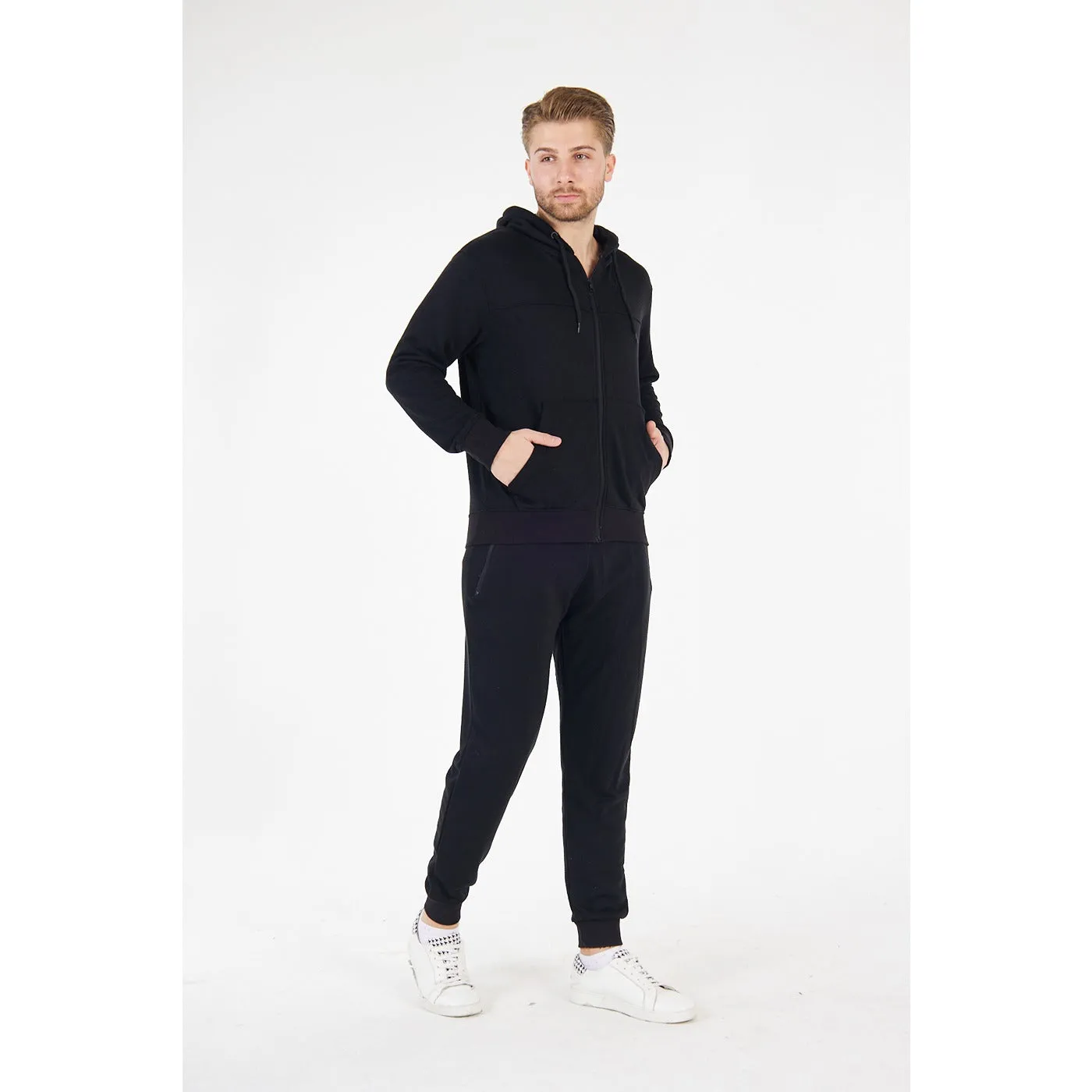 Black Zipper Tracksuit