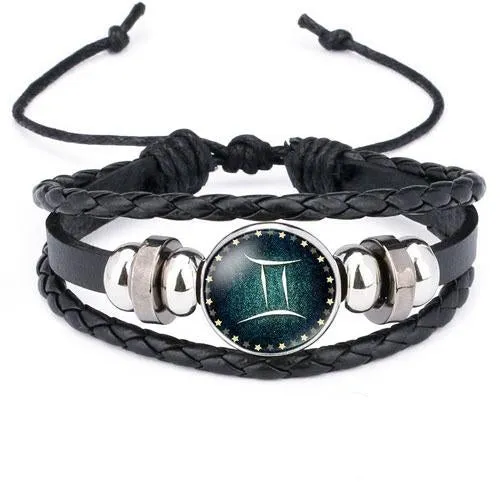 Classy Men Gemini Zodiac Bracelet