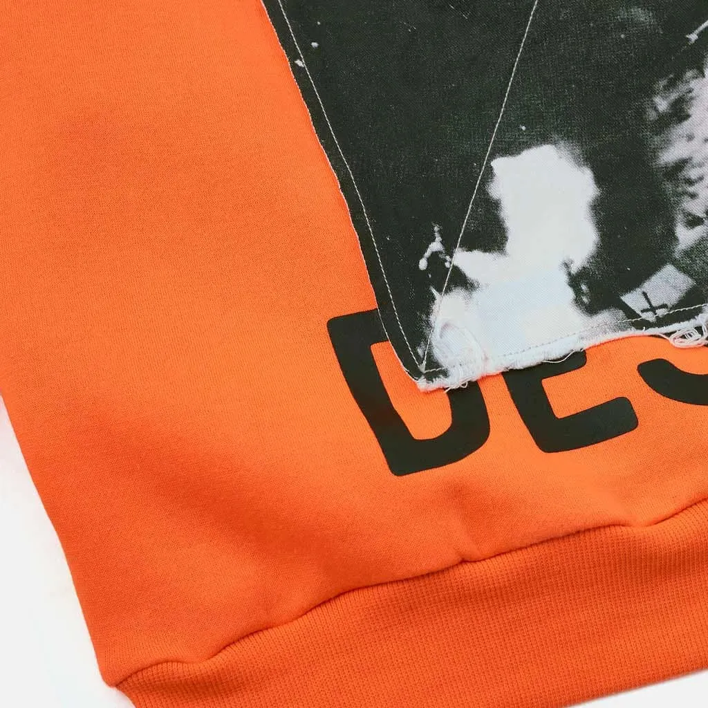 Destroy Hooded Sweatshirt Safety Orange