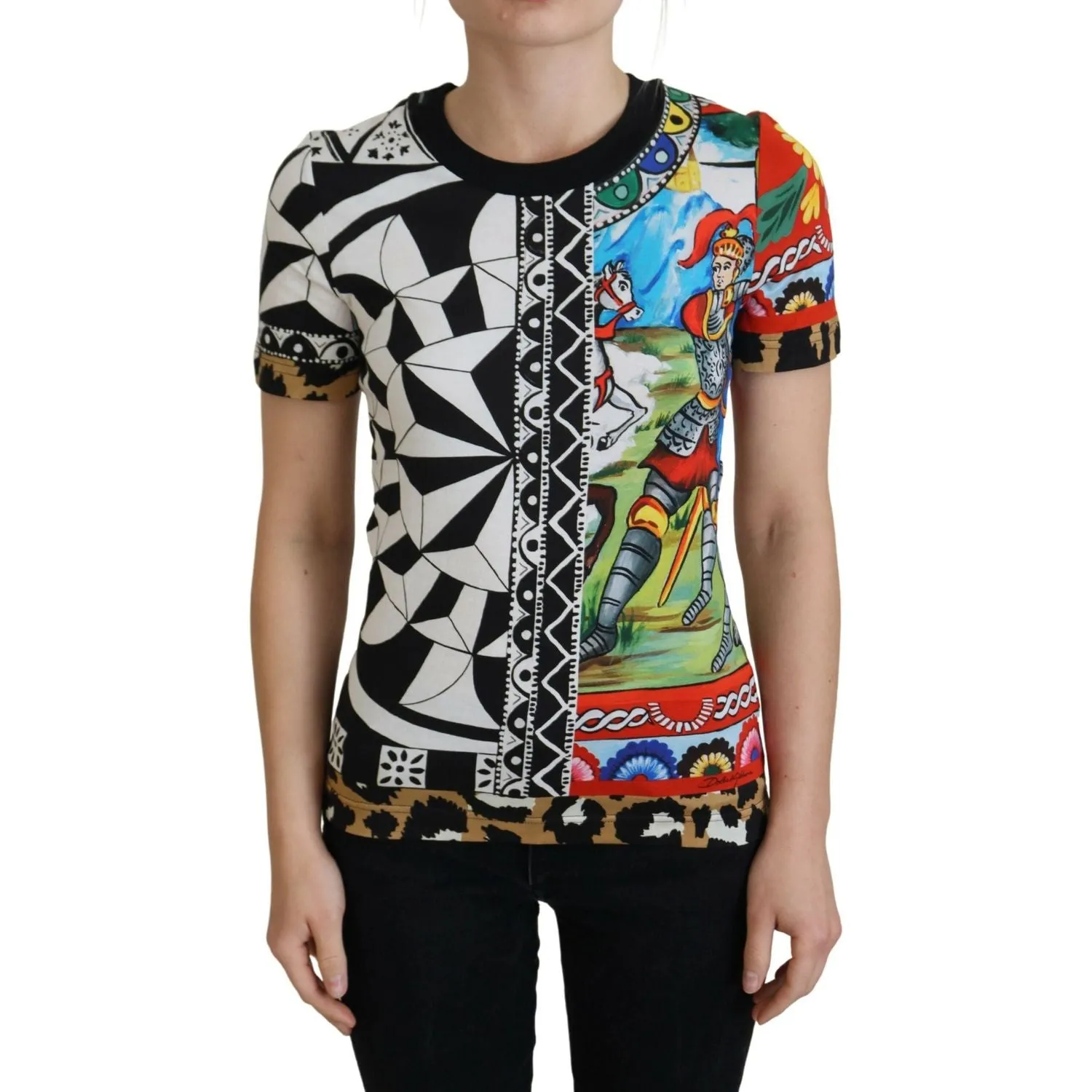 Dolce & Gabbana Elegant Multicolor Cotton Casual Tee