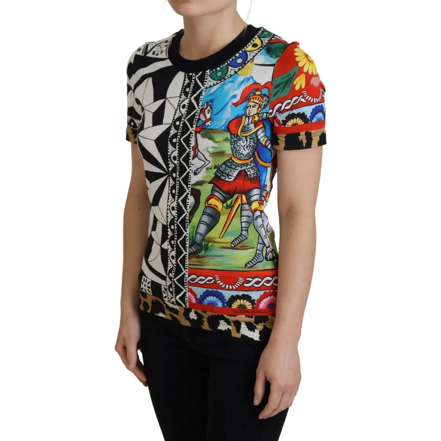 Dolce & Gabbana Elegant Multicolor Cotton Casual Tee