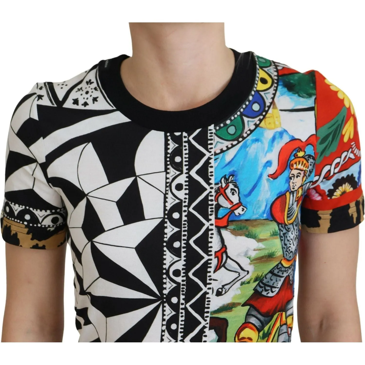 Dolce & Gabbana Elegant Multicolor Cotton Casual Tee