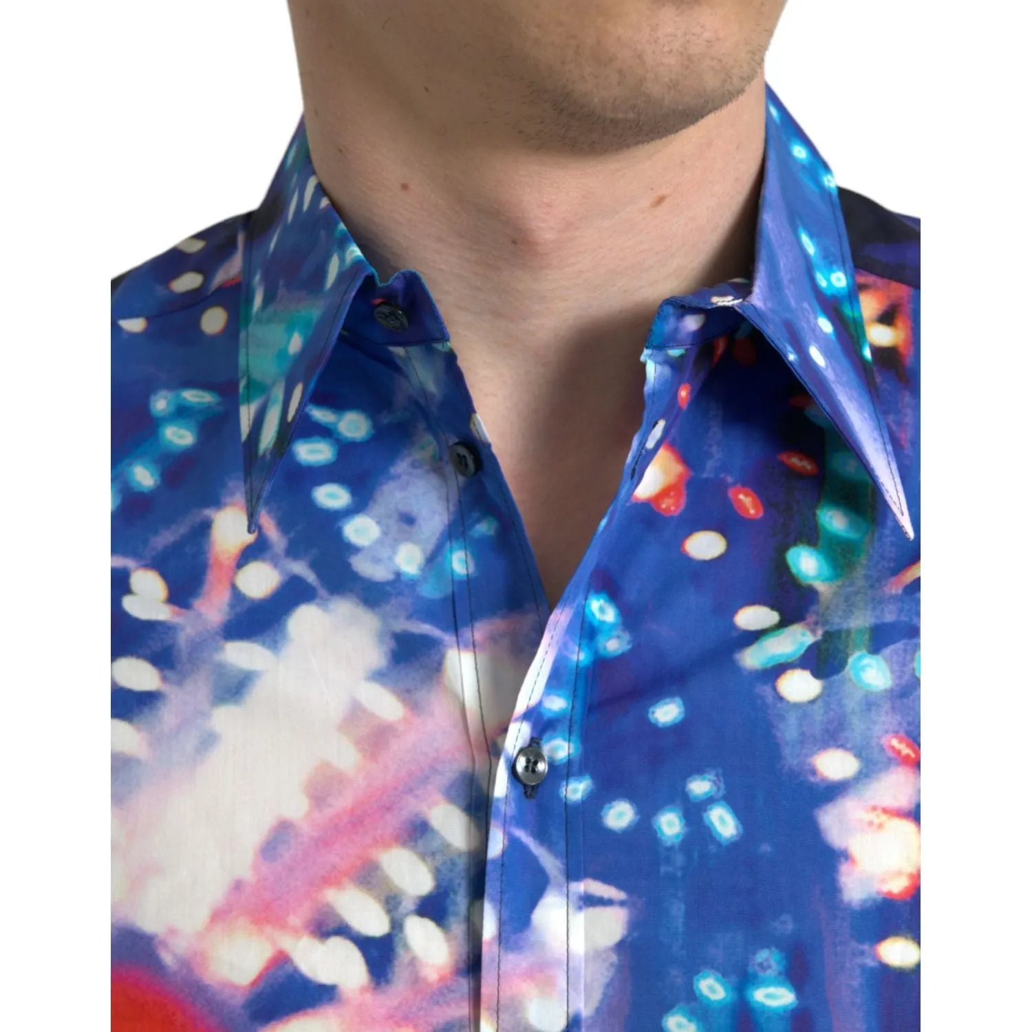 Dolce & Gabbana Multicolor Luminarie Slim MARTINI Shirt