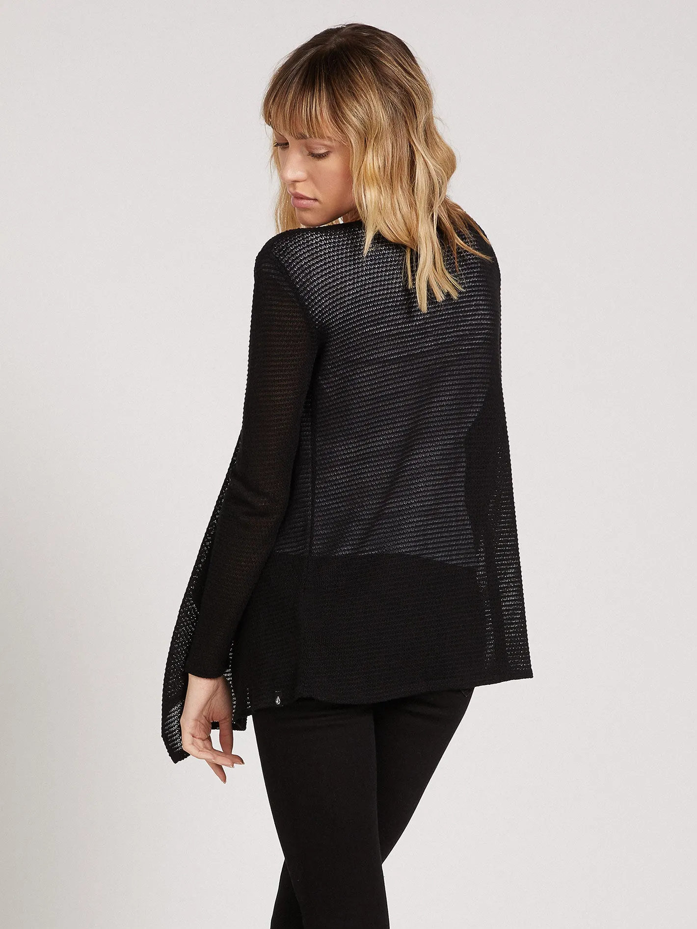 Go Go Wrap Sweater - Black