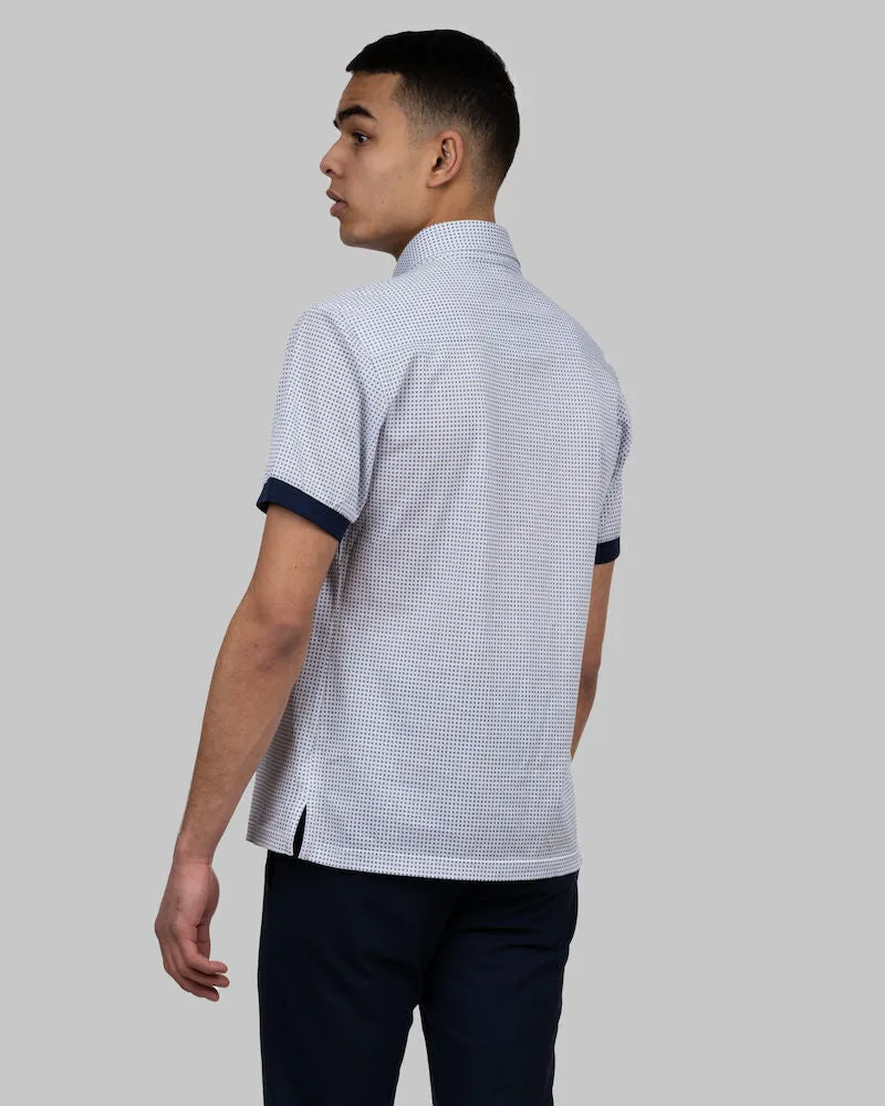 Indigo Bow Polo 131 Sky Blue Print