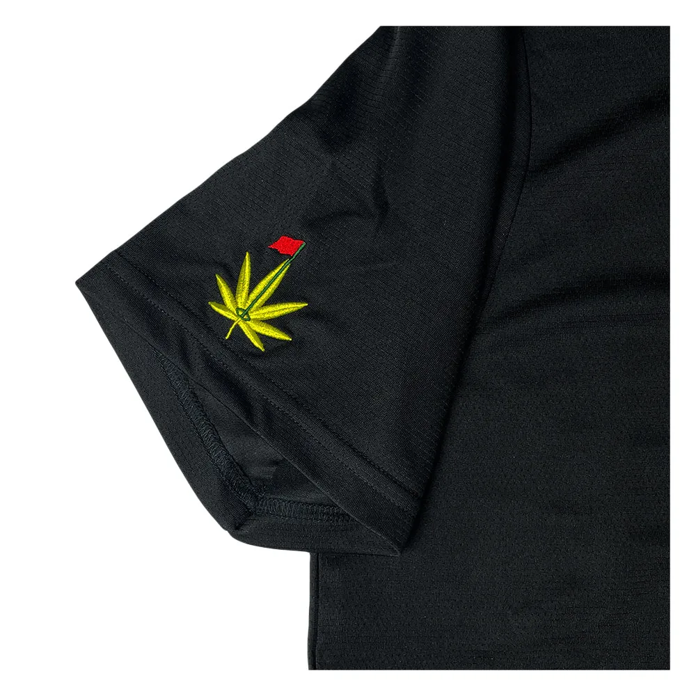 Kush Bear Black Polo Shirt