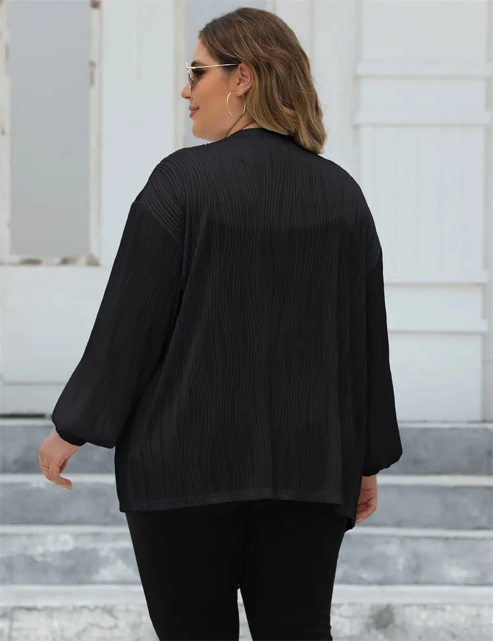 Lantern Sleeve Cardigan