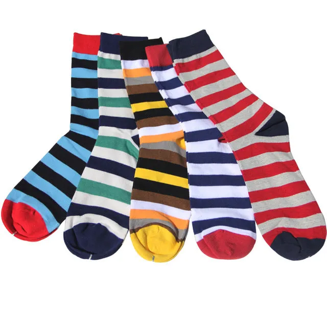 Match-Up Free Shipping combed cotton brand men socks,colorful dress socks (5 pairs / lot )  no gift box