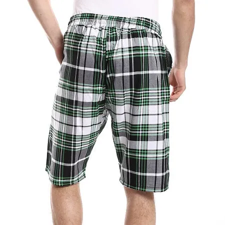 Men's Soft Check Short Comfy and Stylish - Green