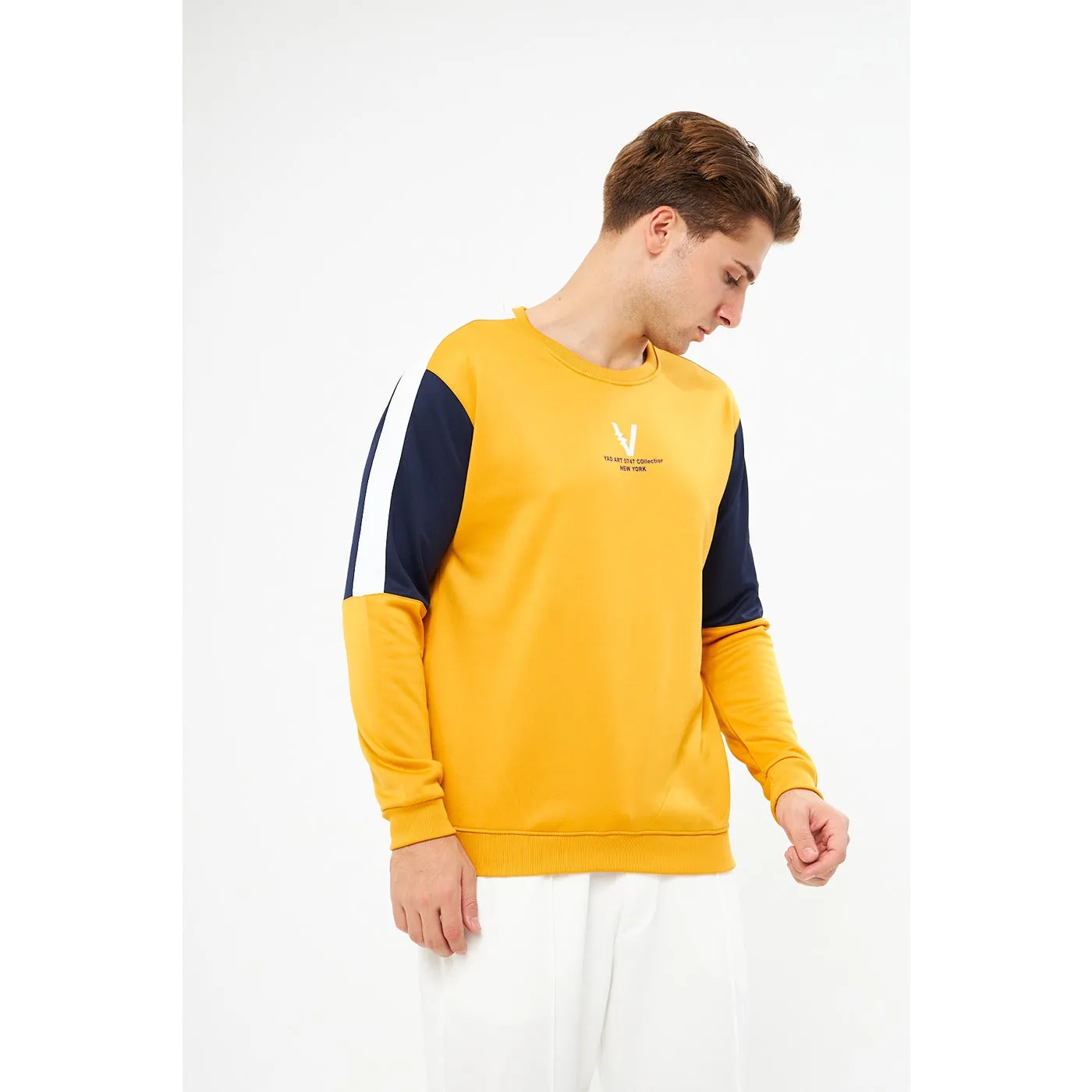 Mustard Colourblock Sweatshirt