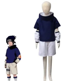 Naruto Sasuke Uchiha Cosplay Costumes Anime Halloween Outfit Set Dress Up for Men