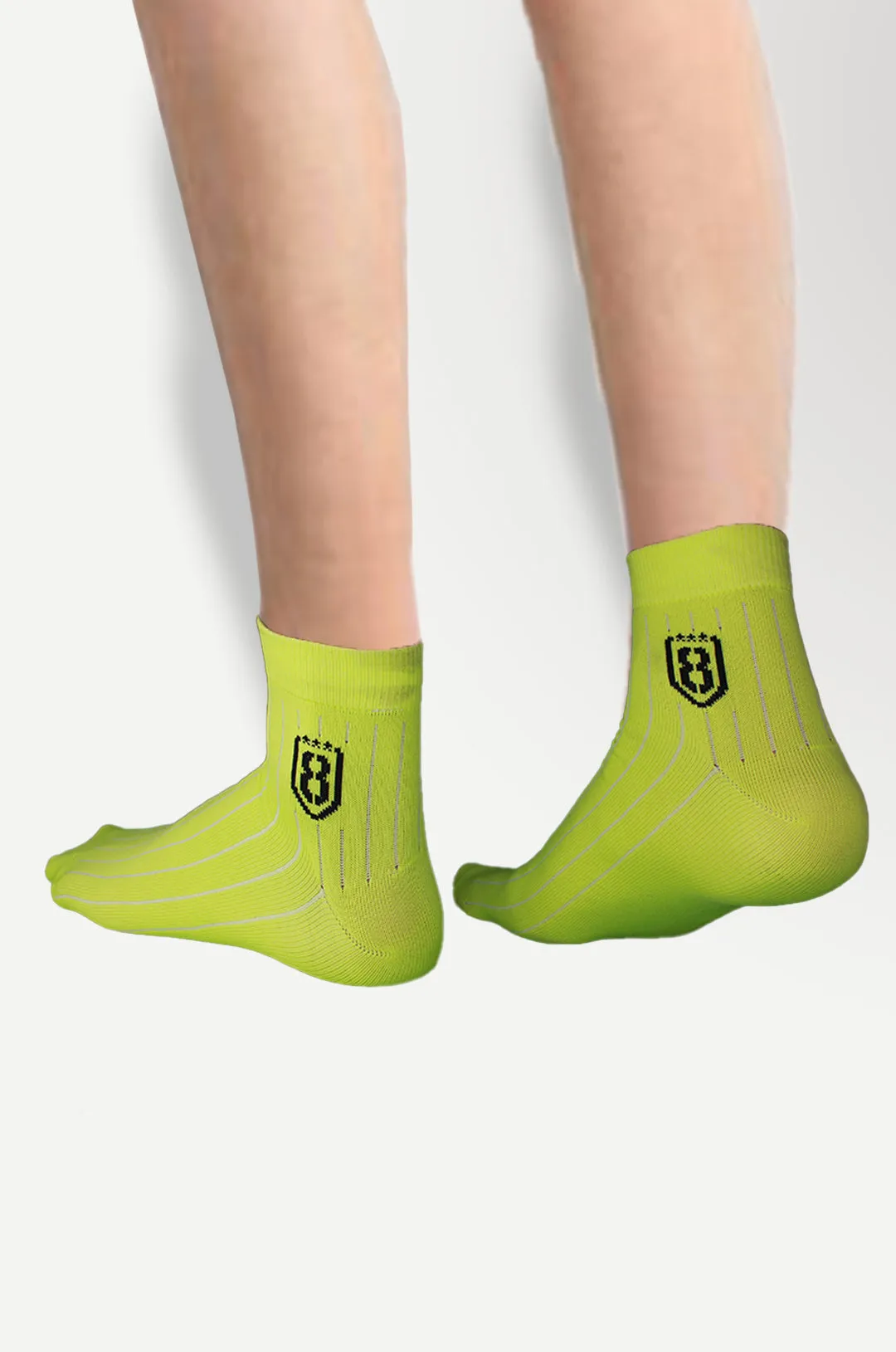 Nylon High Ankle Socks  - Neon