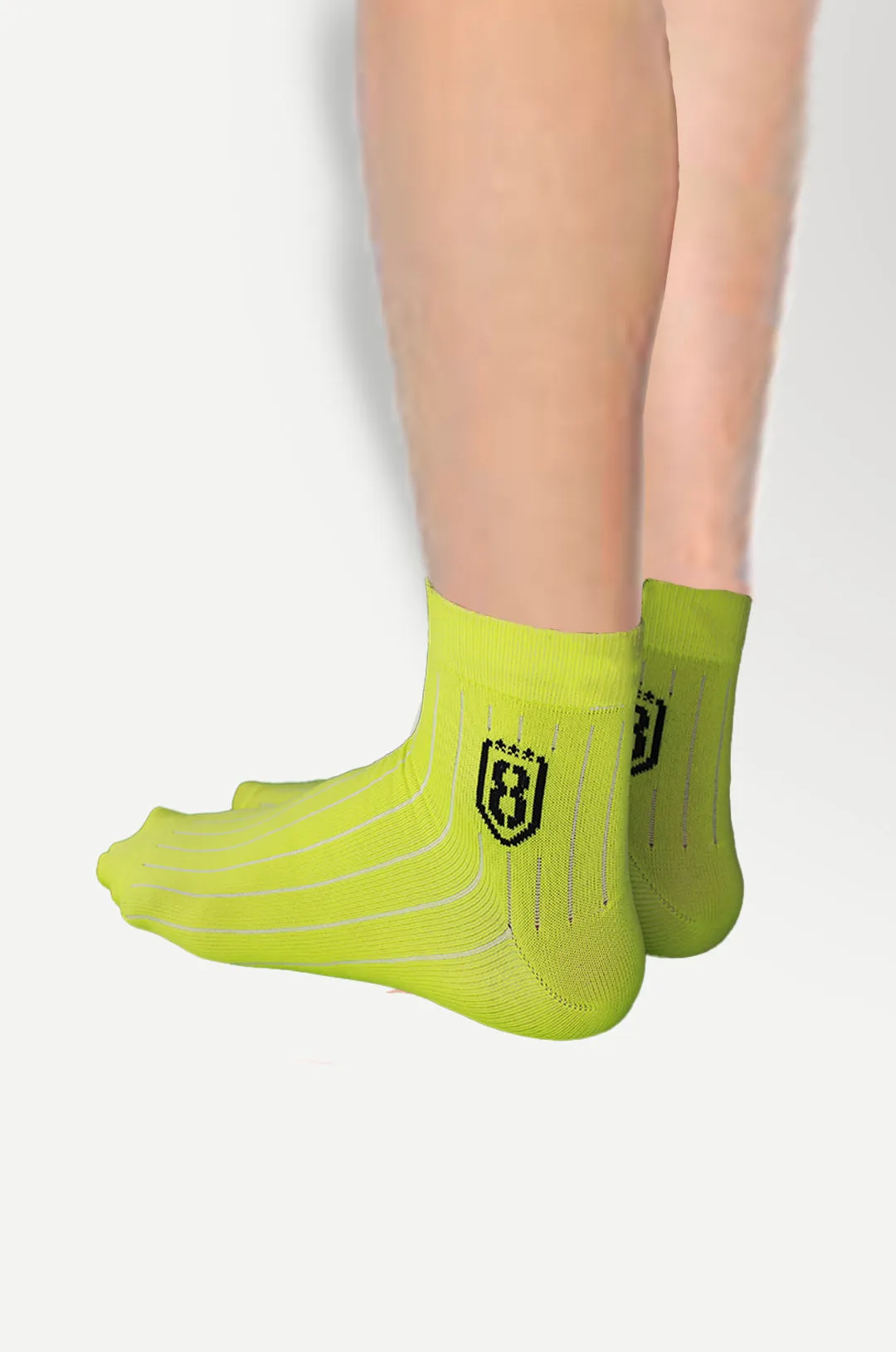 Nylon High Ankle Socks  - Neon