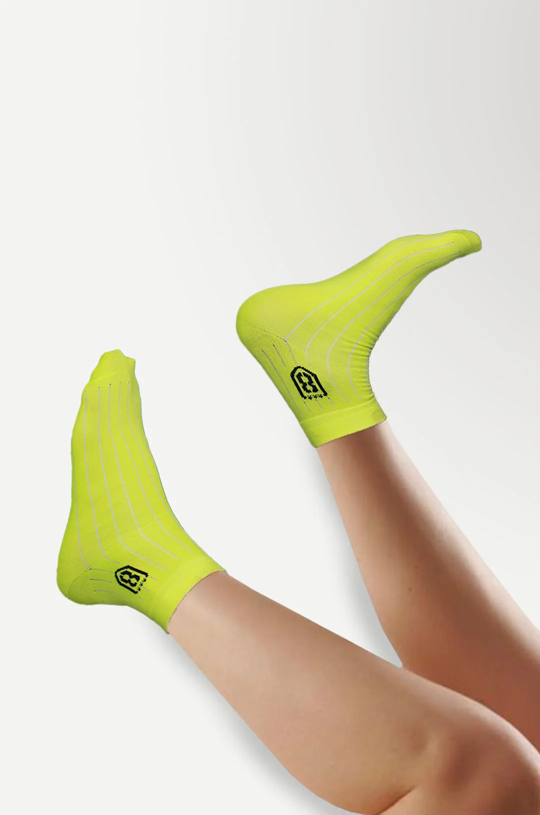 Nylon High Ankle Socks  - Neon