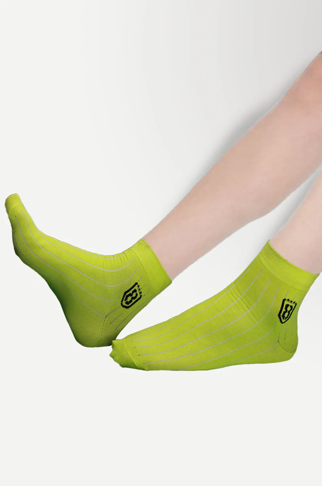 Nylon High Ankle Socks  - Neon