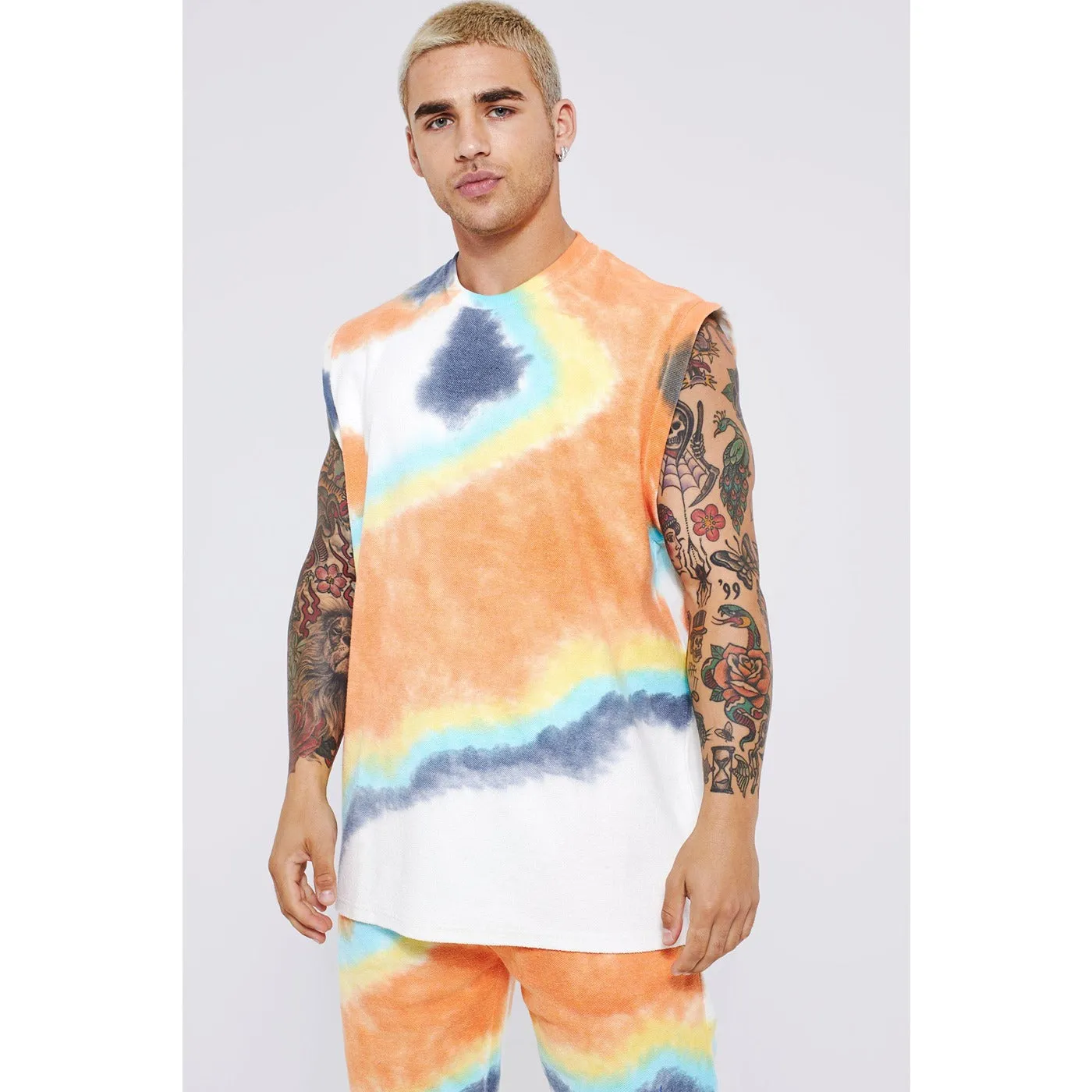 Oversized Heavy Tie Dye Tank