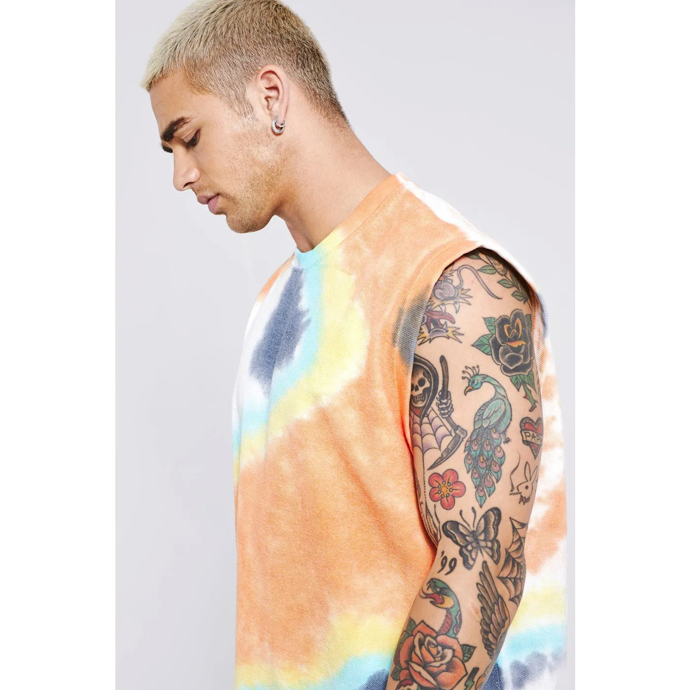 Oversized Heavy Tie Dye Tank