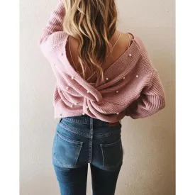 Pearl Criss Cross Sweater