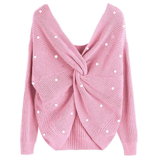 Pearl Criss Cross Sweater