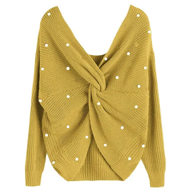 Pearl Criss Cross Sweater