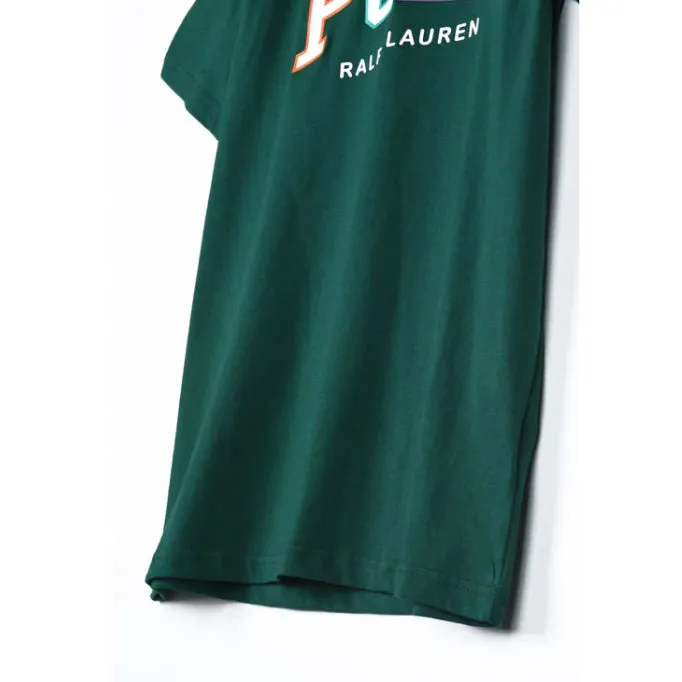 PL - Men 'Green' Polo Printed T-Shirt PL698