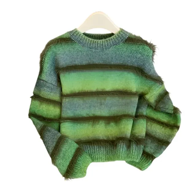 Pre Order: Striped Long Sleeved Knitted Sweater