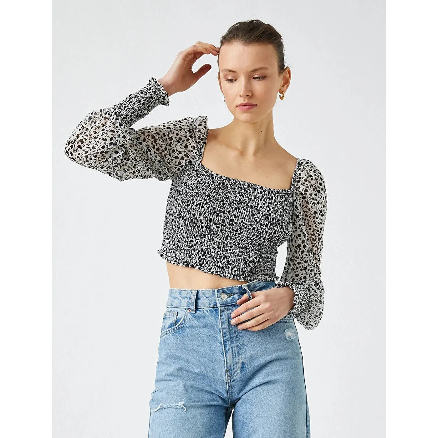 Printed Crop Top