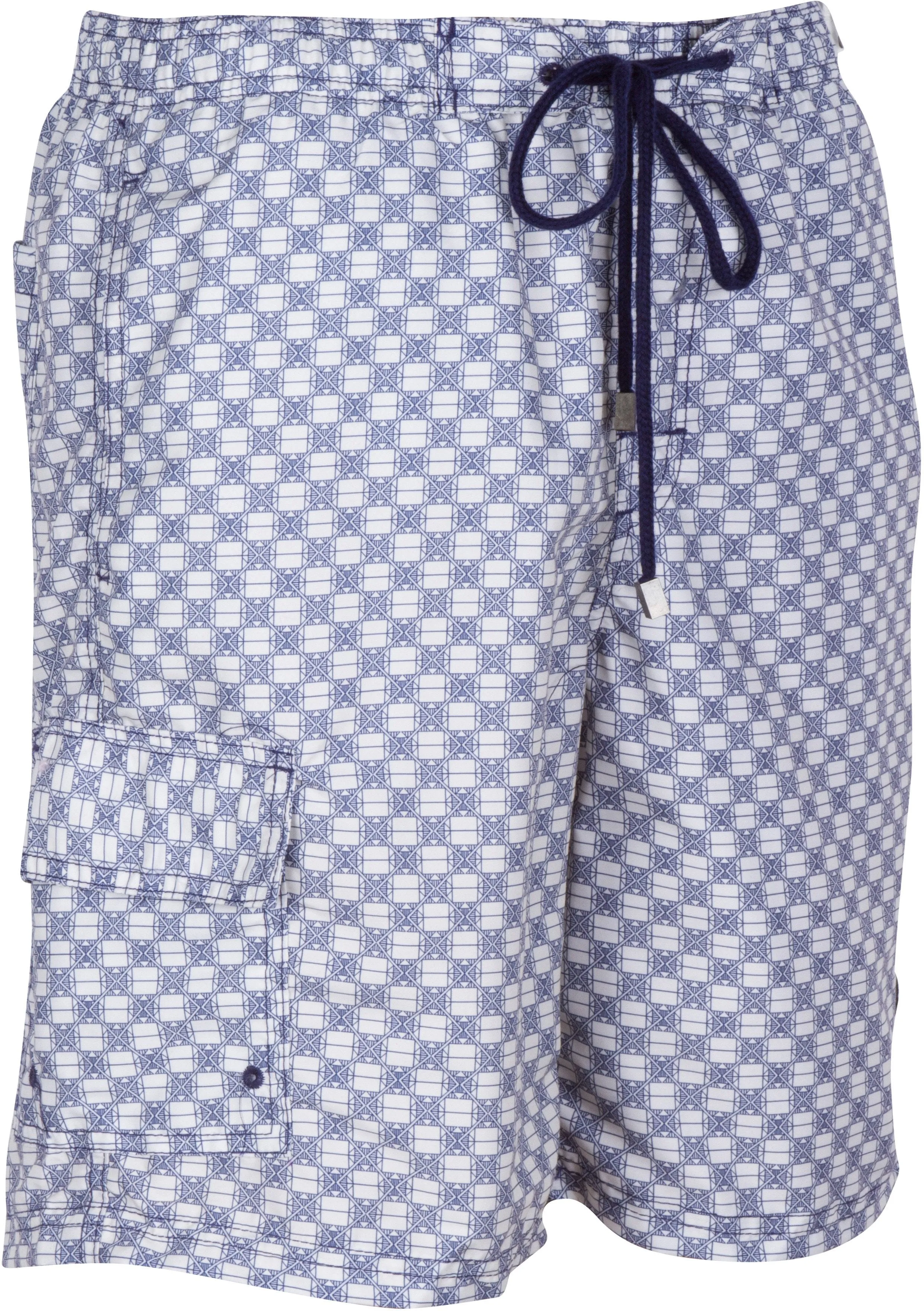 Sakkas Luca Checkered Patch Pocket Swim Trunk/Boardshort