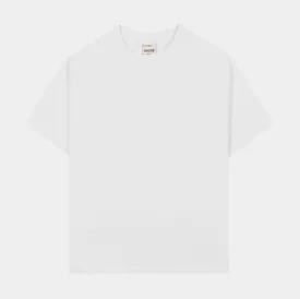 Solid Tee Womens Short Sleeve Shirt (White)