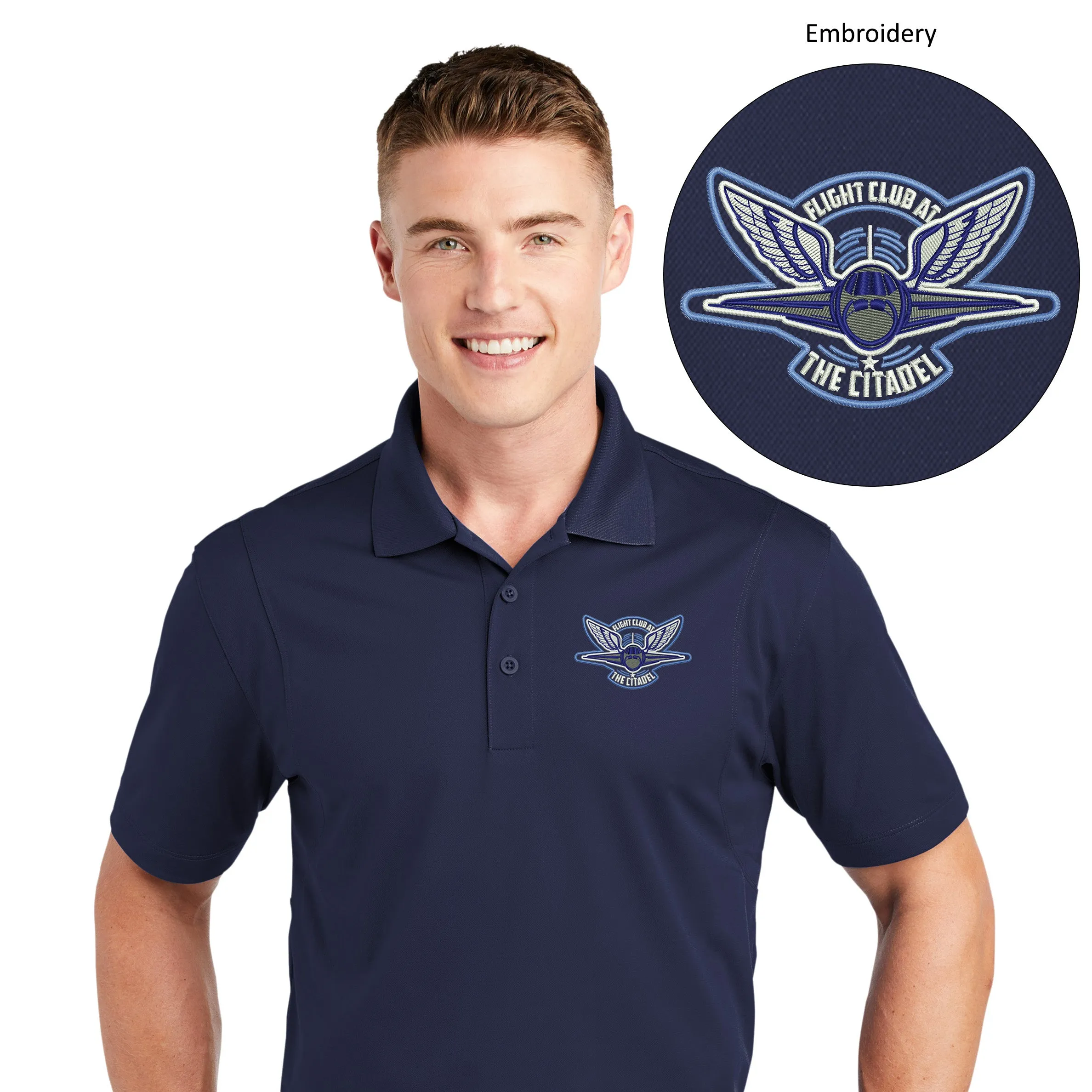 The Citadel, Flight Club At The Citadel, Sport-Tek® Micropique Sport-Wick® Polo