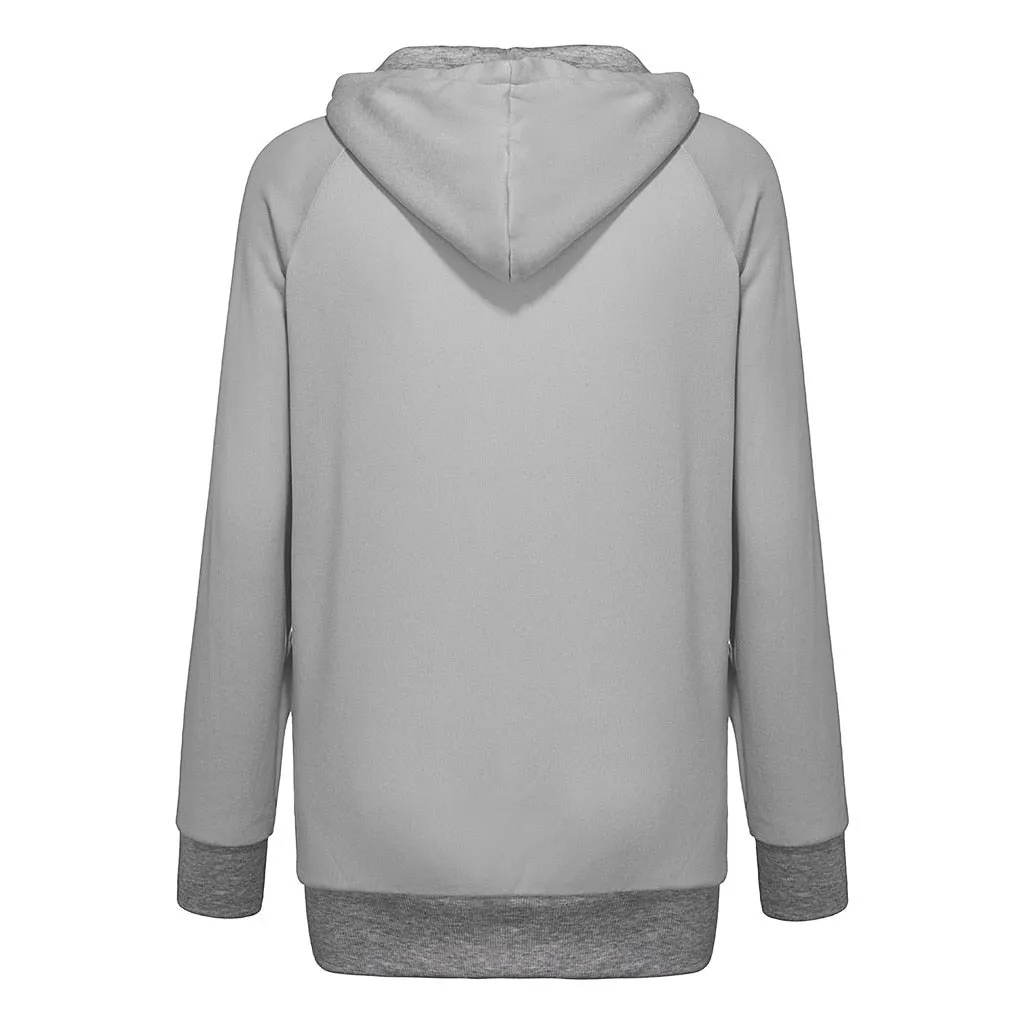 Trendy Pouch Sweatshirt With Hoodie