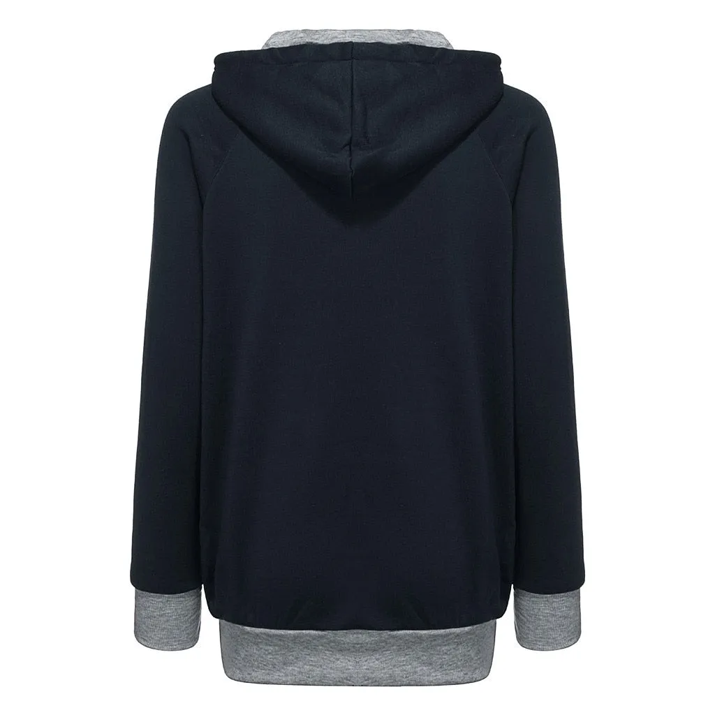 Trendy Pouch Sweatshirt With Hoodie