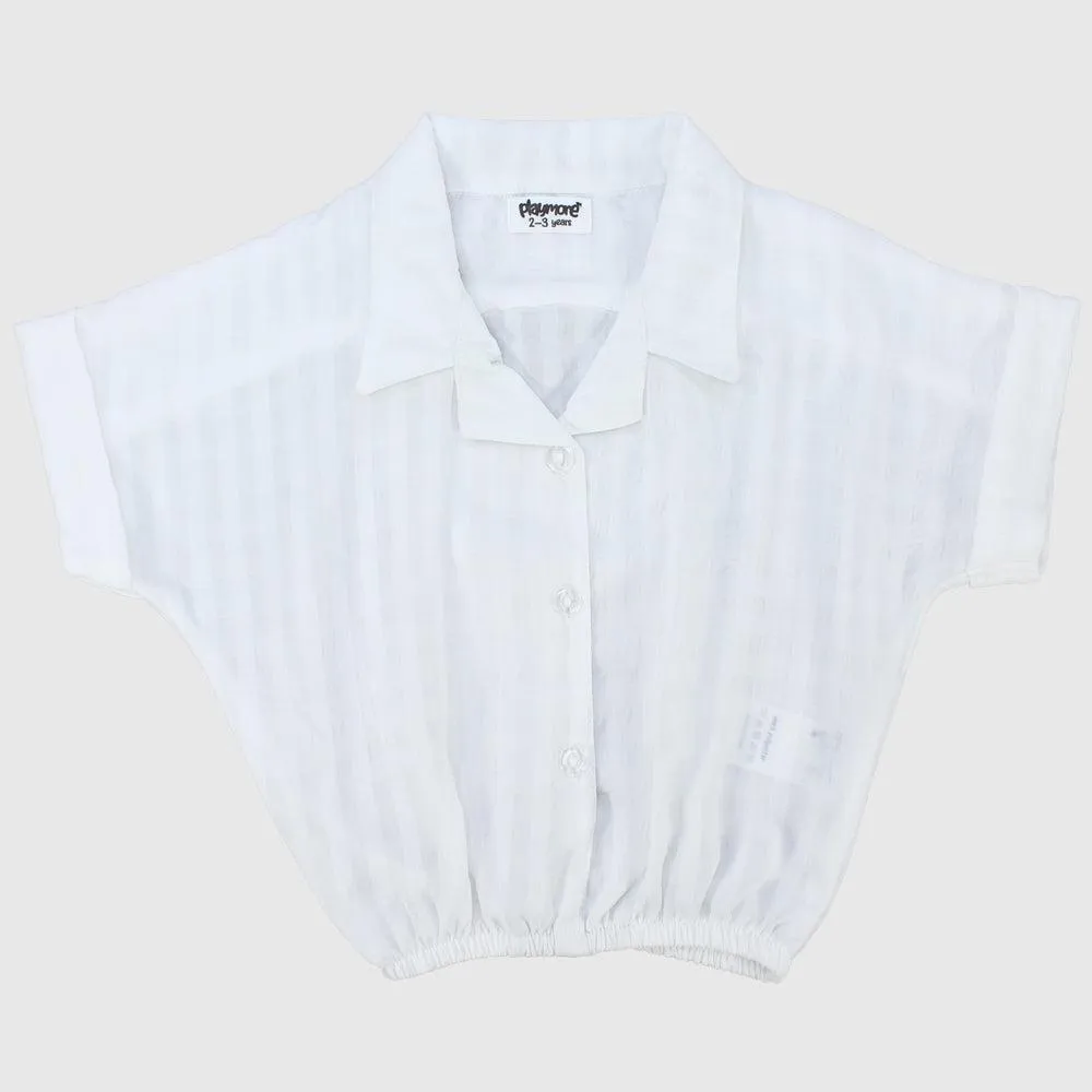 White Short-Sleeved Shirt