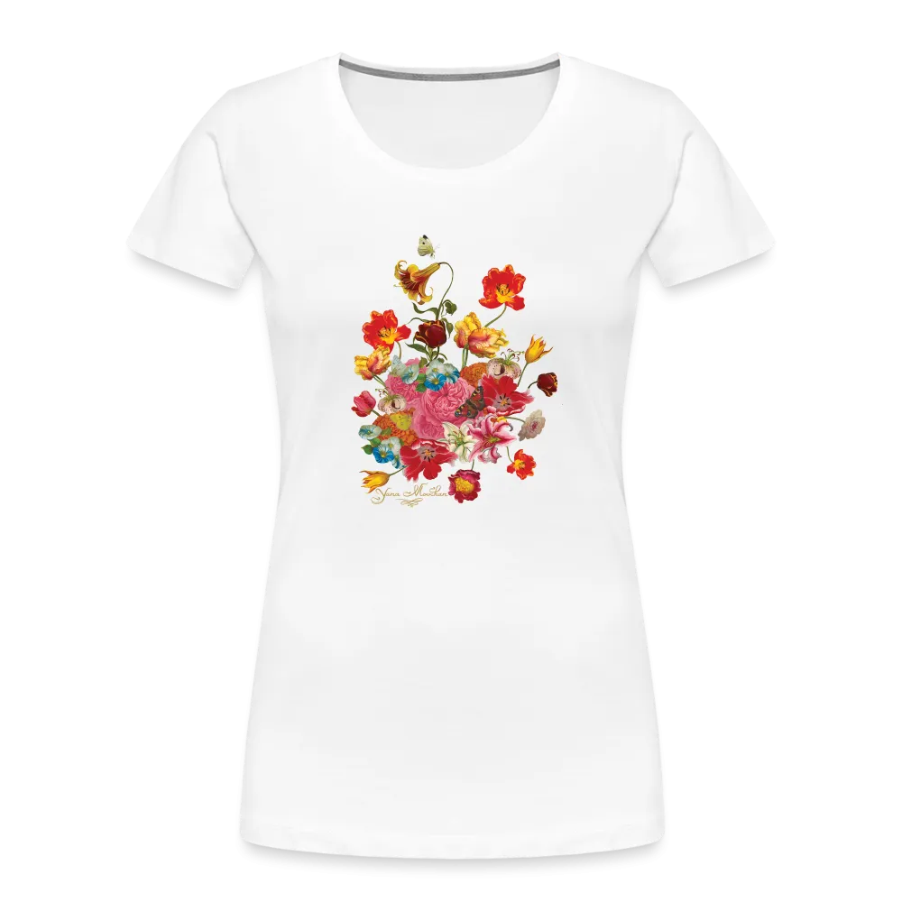 Yana Movchan Women’s Premium Organic T-Shirt FLORAL LOVE