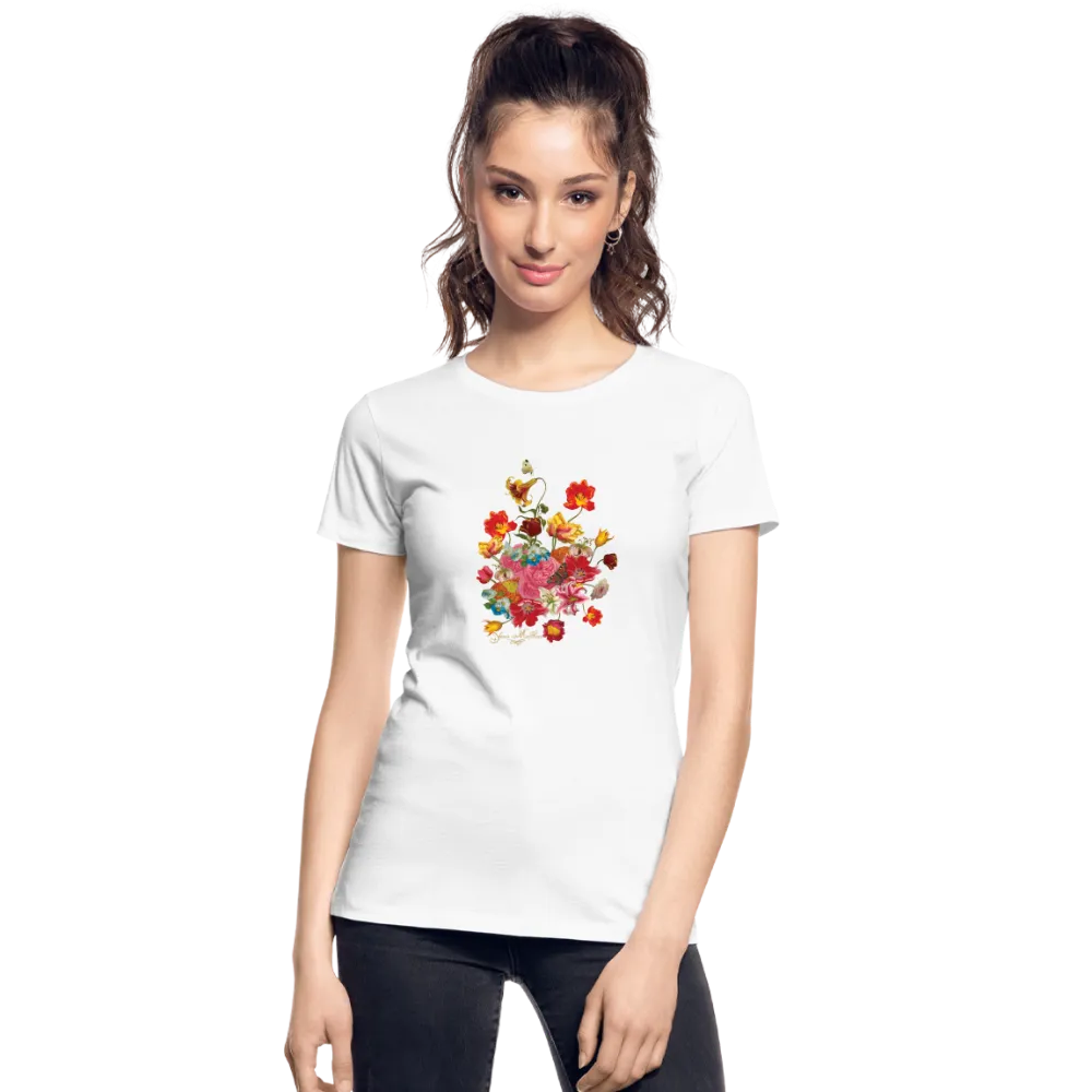 Yana Movchan Women’s Premium Organic T-Shirt FLORAL LOVE