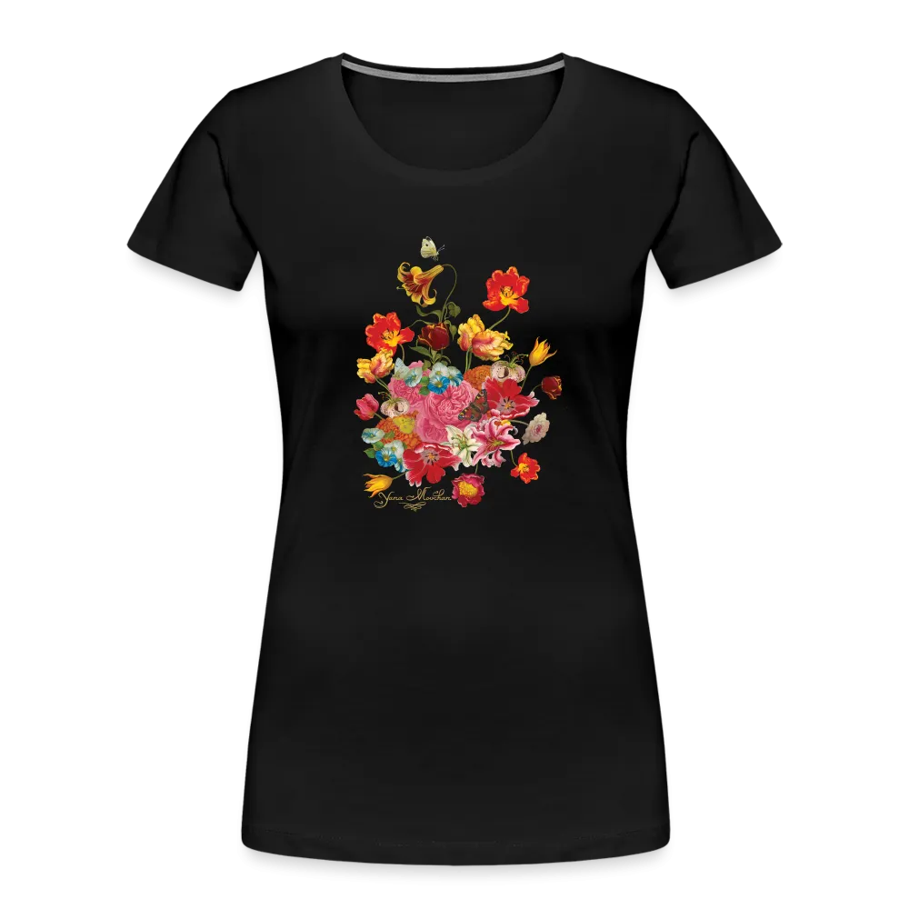 Yana Movchan Women’s Premium Organic T-Shirt FLORAL LOVE